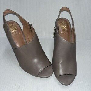 Vince Camuto Kaela Open Toe Side Zipper Slingback Heels Women Size 9